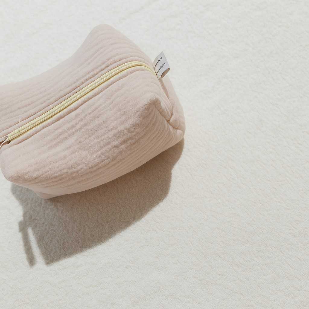 TROUSSE DE TOILETTE PLIABLE BEIGE