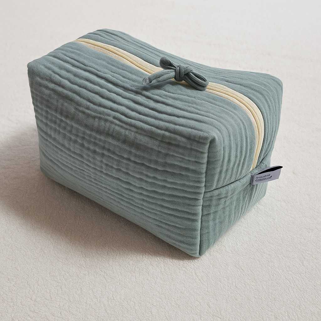 TROUSSE DE TOILETTE PLIABLE VERTE