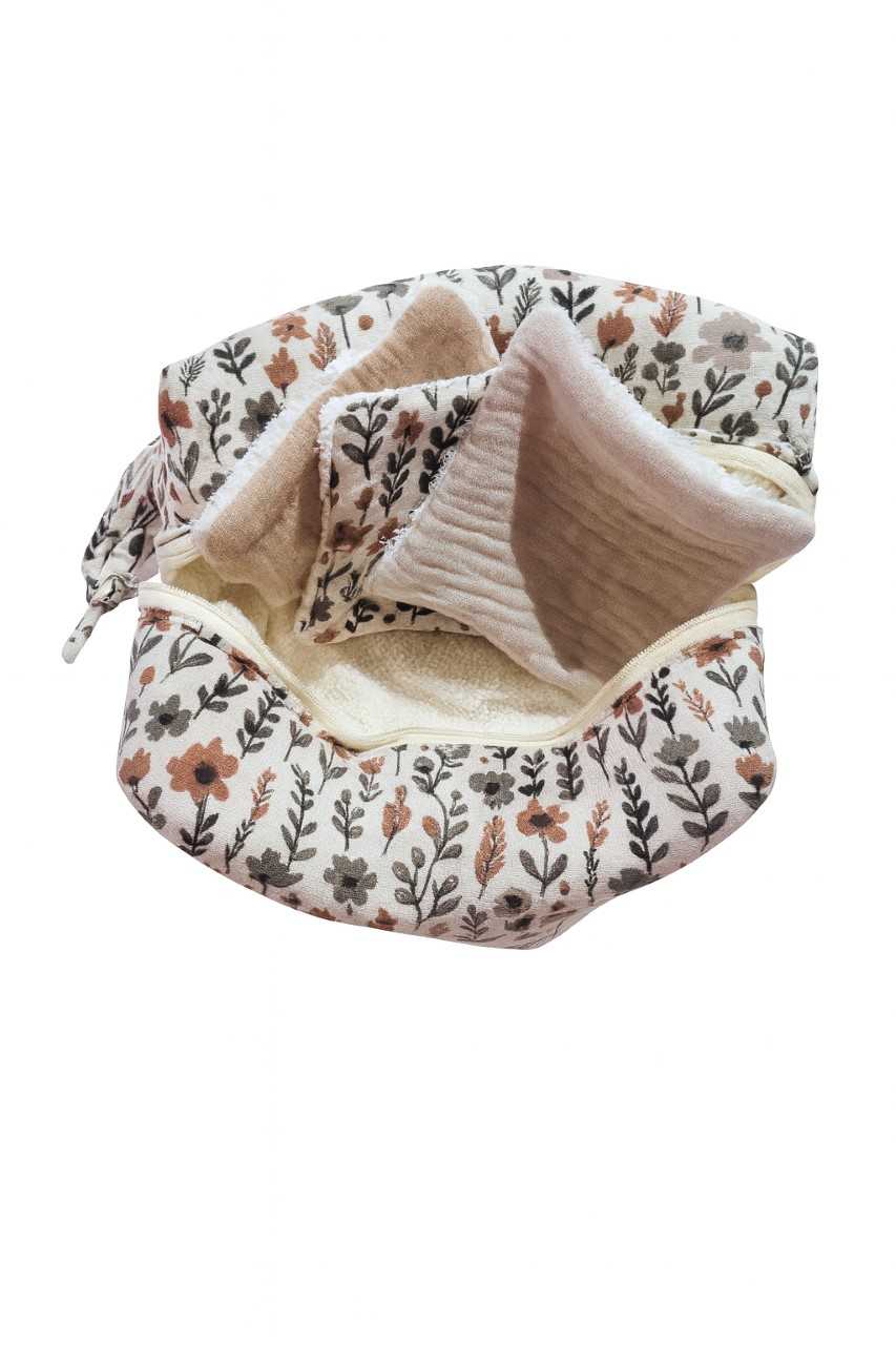TROUSSE DE TOILETTE PLIABLE FLEURIE 2