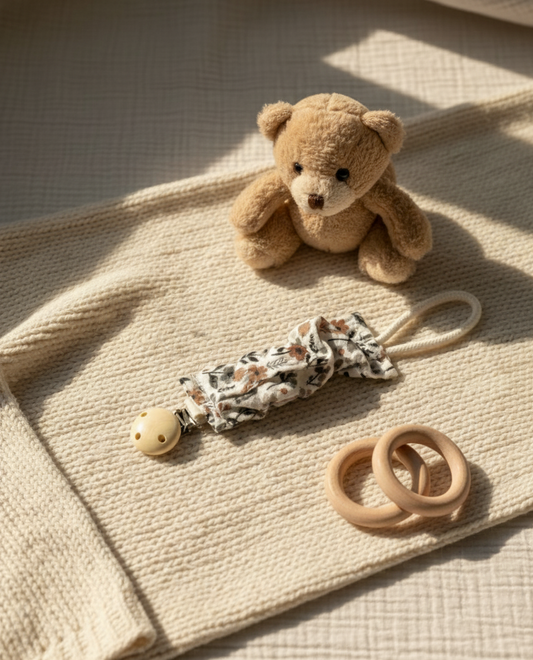 ATTACHE-TETINE FLEURI LILLY