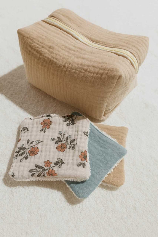 TROUSSE DE TOILETTE PLIABLE LATTE