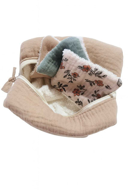 TROUSSE DE TOILETTE PLIABLE LATTE