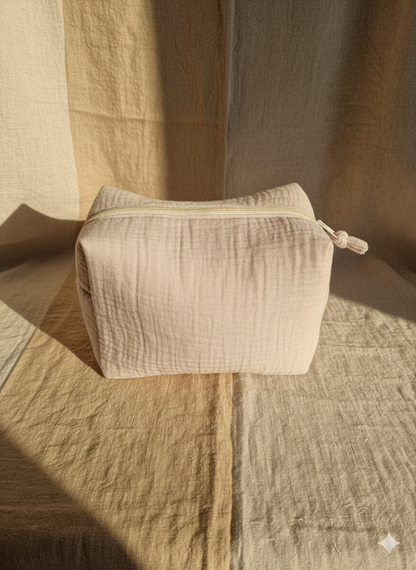 TROUSSE DE TOILETTE PLIABLE BEIGE