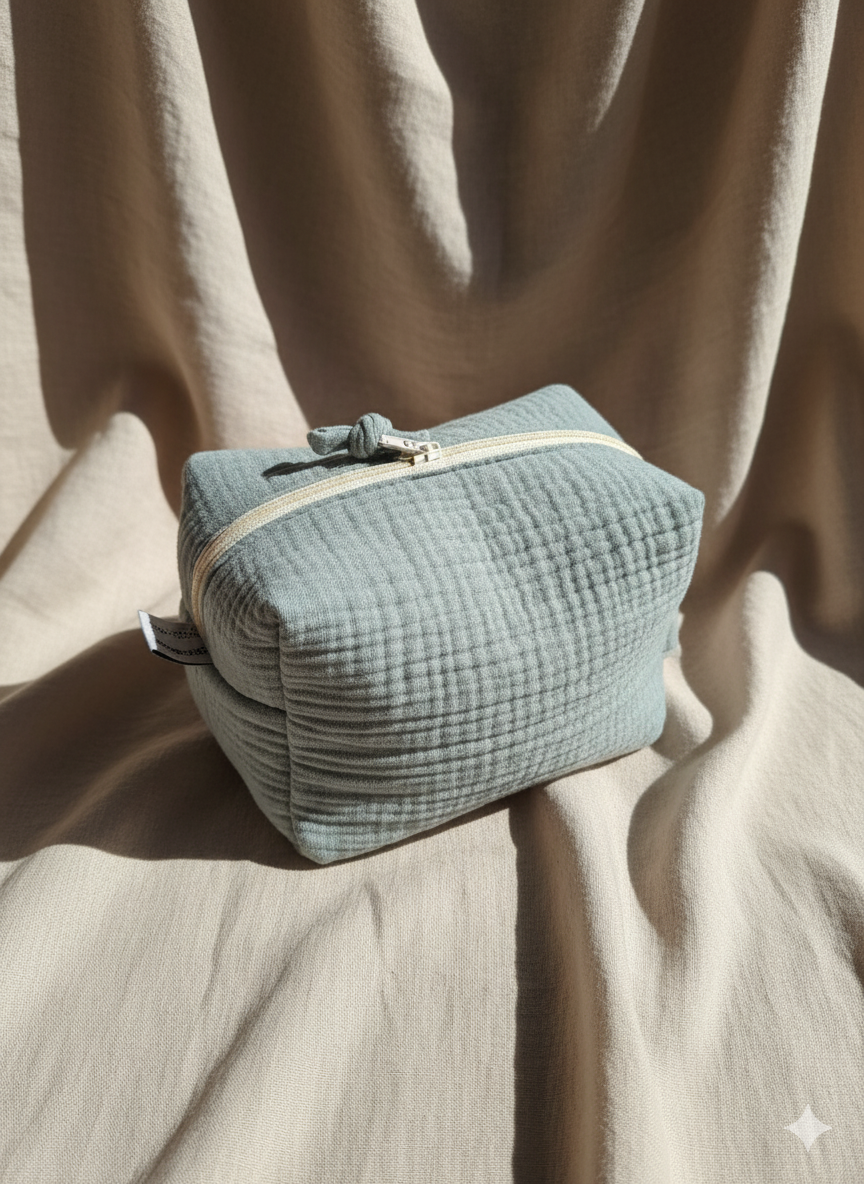 TROUSSE DE TOILETTE PLIABLE VERTE